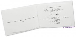 Bella DIY Wedding Invitation: Open View