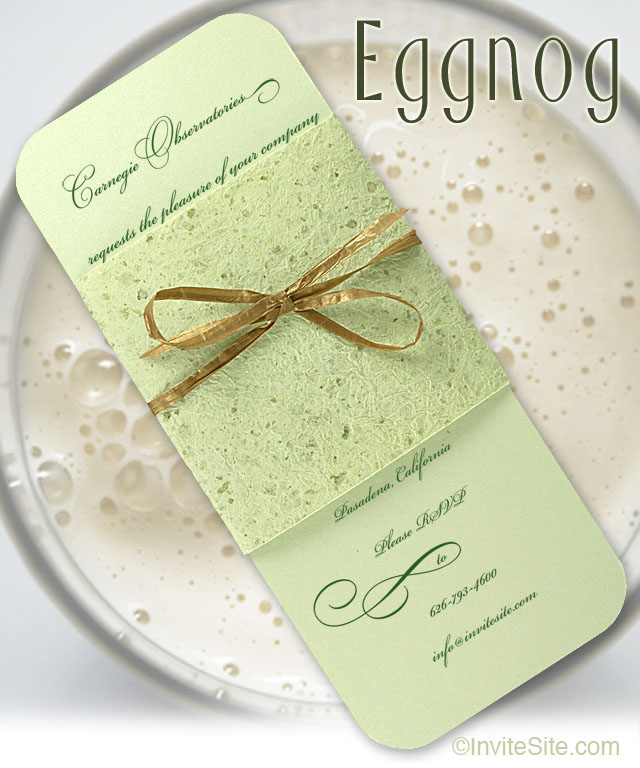 Eggnog | Modern Holiday Invitations for 2009