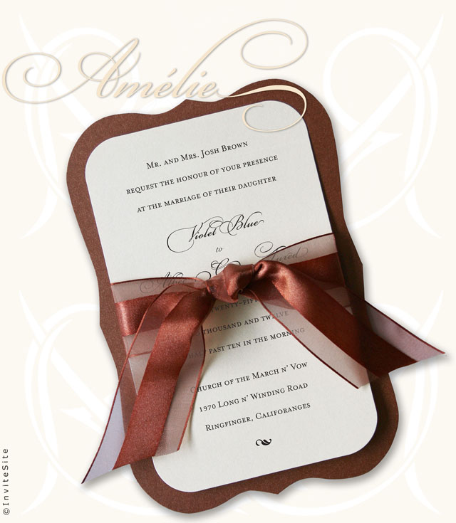 We've got some new vintage wedding invitations coming out diecut stacked 