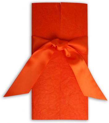 Tie Orange double face satin ribbon 11 2 inches wide