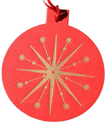 Red Ornament Card