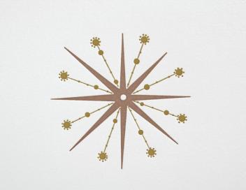 Star Bronze Holiday Card