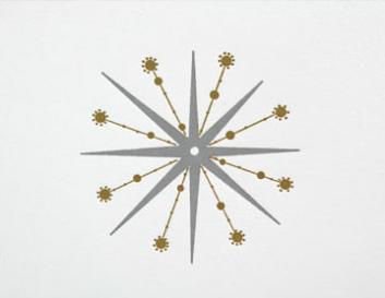 Star SIlver Holiday Card