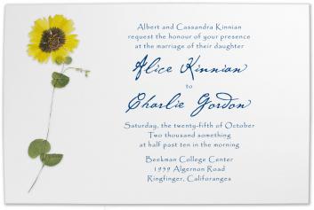 Sunflower Wedding Invitations