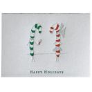 Candy Cane Couple Holiday Card